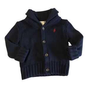 Ralph Lauren 9m Chunky Knit Grandpa Cardigan